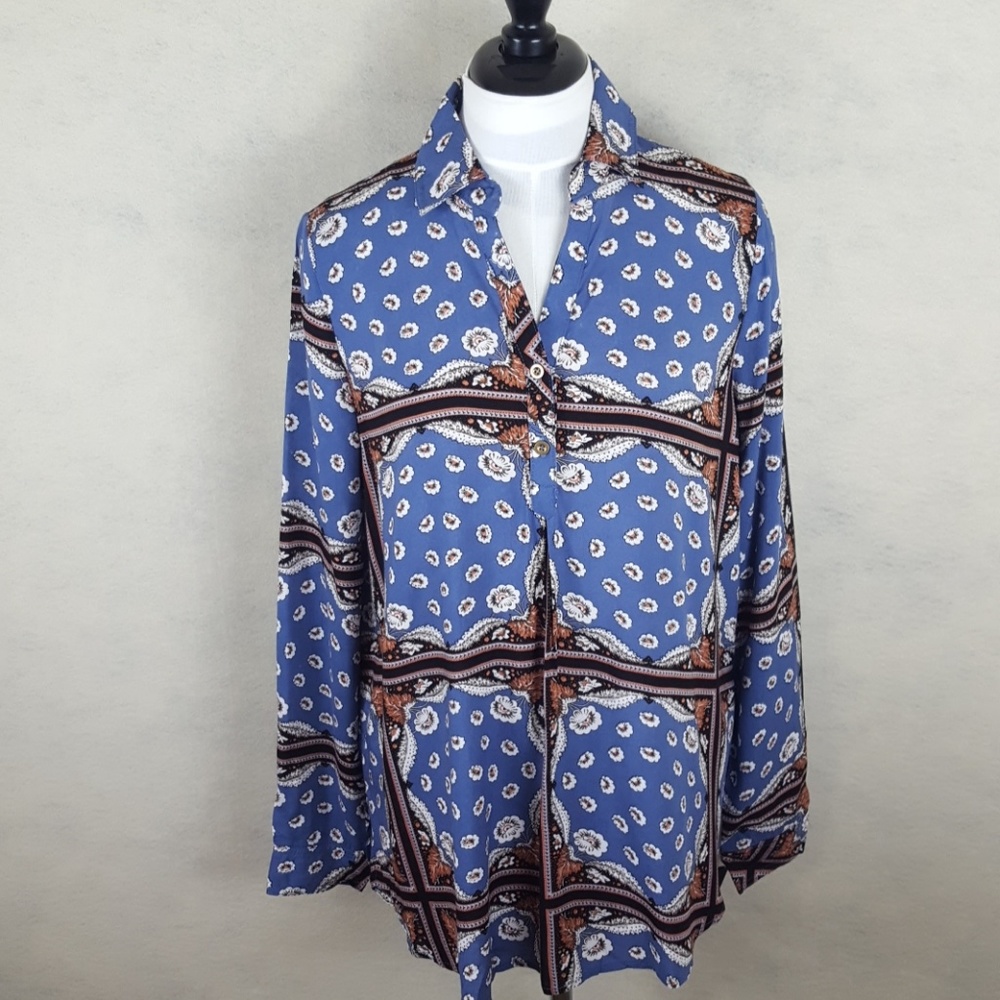 Scarf Print Blouse